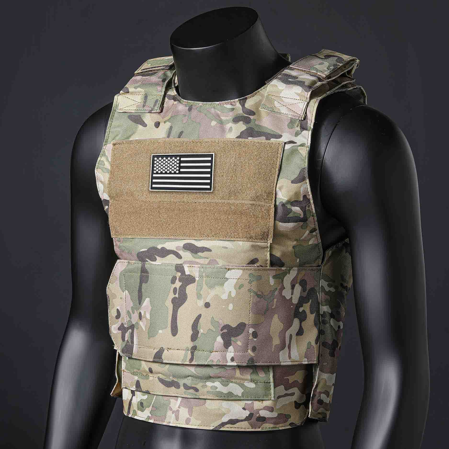 Crossfit Weight Vest - (Dominek amerykańskiej flagi) Kamizelka treningowa do